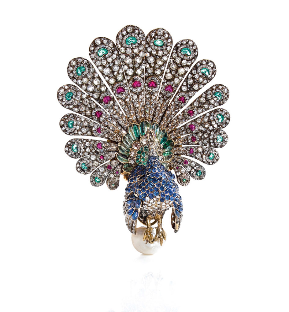 5-19_Jewellery_Paradis-dOiseaux_003-Broche-Paon-Gustave-Baugrand-vers-1865
