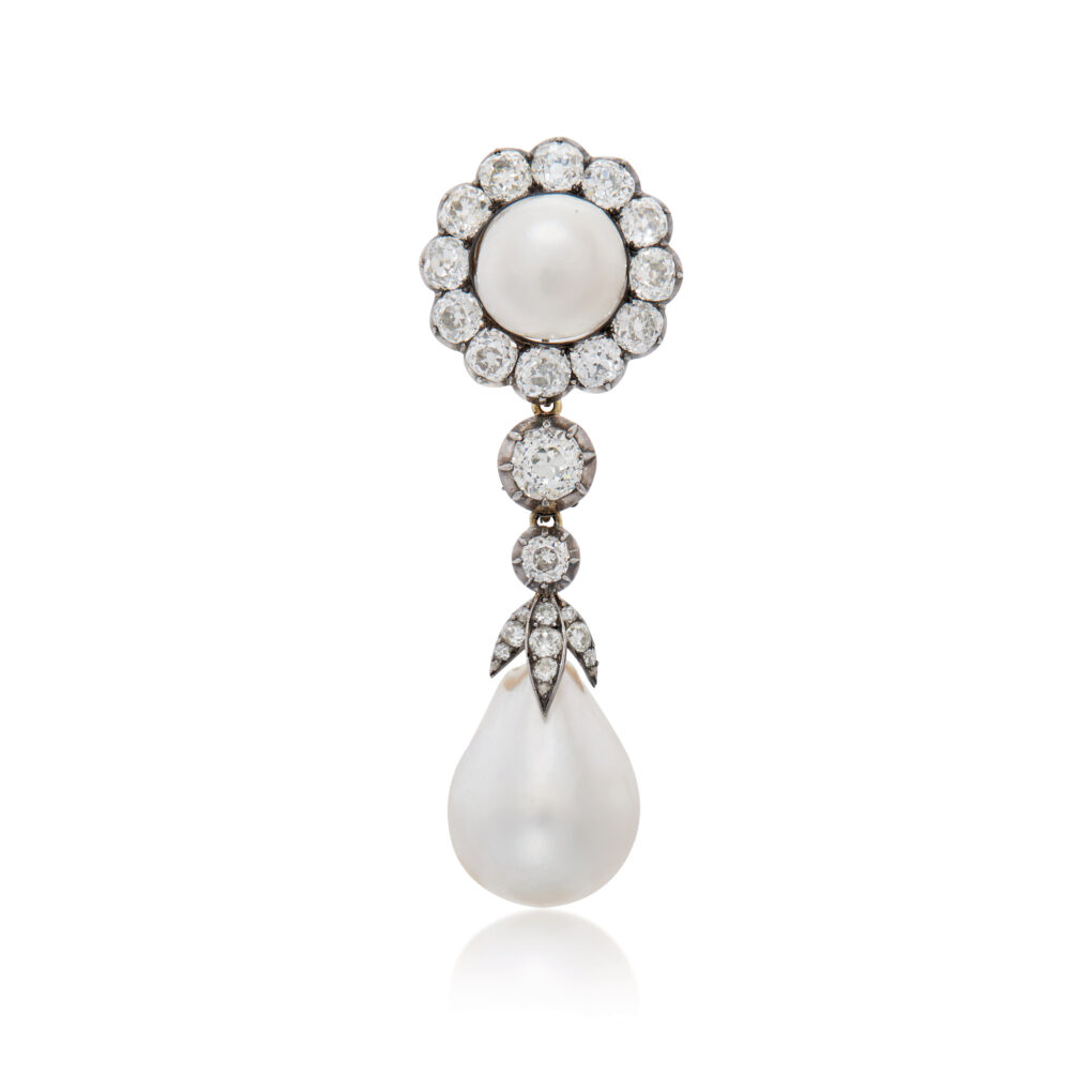 8-2023-Stones_Sothebys_03-Vienna-Natural-pearl-and-diamond-brooch-circa-1865-estimate