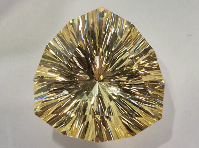 Mit diesem Zirkonia hat Andreas Oelmann aus Deutschland den ersten Preis beim Wettbewerb der Facettierergilde gewonnen.