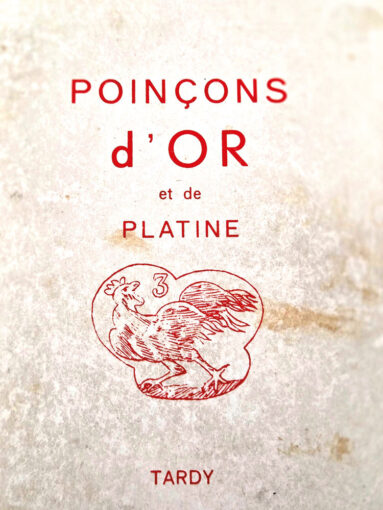 On se plonge dans le Tardy pour rechercher un poinçon, comme on le ferait dans le Larousse pour interroger un mot! Celui-ci est de la 9e édition datant du 4e semestre de 1979! Sa couverture a bien vécu. Il est annoté de mes recherches sur les poinçons arabes, entre autres. 