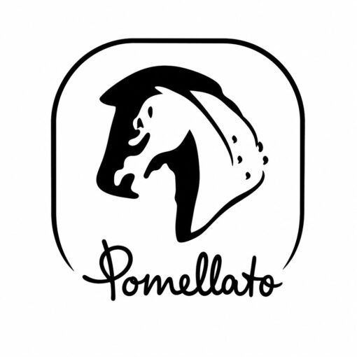 Afin de mieux comprendre le nom de Pomellato, il suffit de reprendre le premier logo dessiné par Pino Rabolini, celui d’une tête de cheval pommelé. Il a été définitivement remplacé par la signature ronde et dynamique de Pomellato. Photo retravaillée avec ChatGPT.